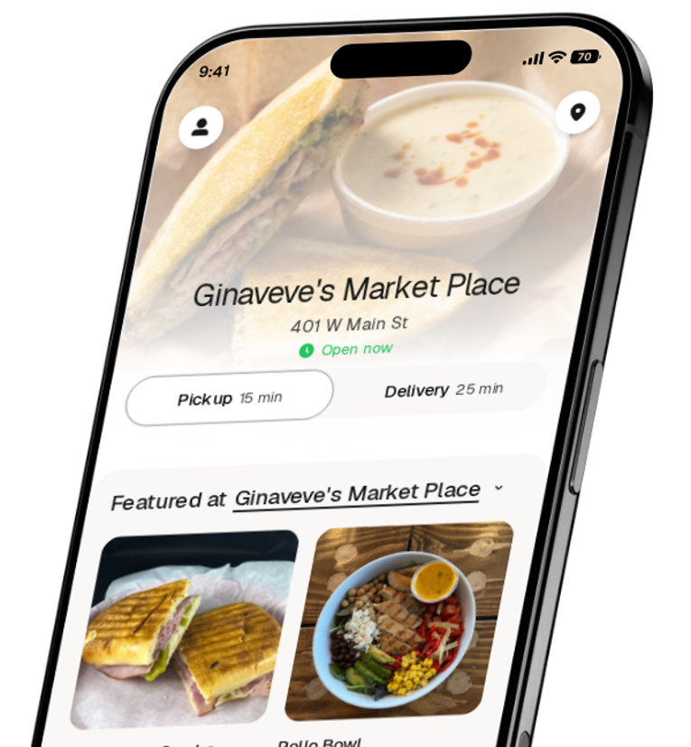 Ginaveve's Market Place app preview