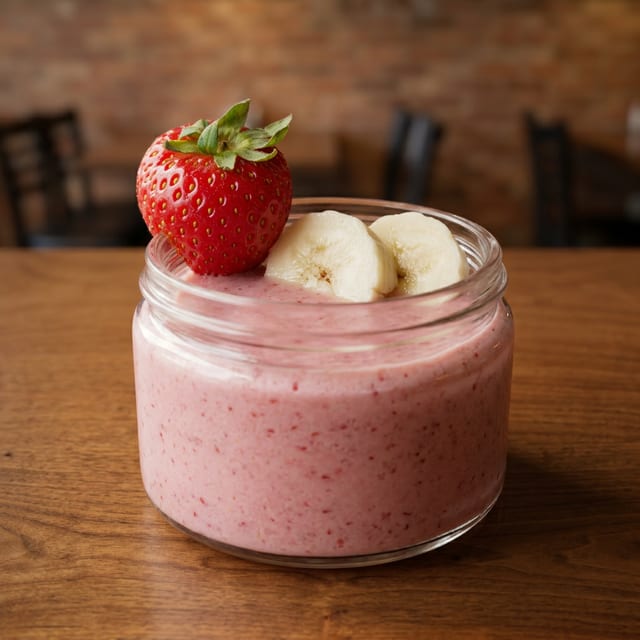 Straw-Nana Smoothie.