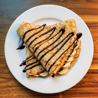 Peanut Butter-Banana Crepe