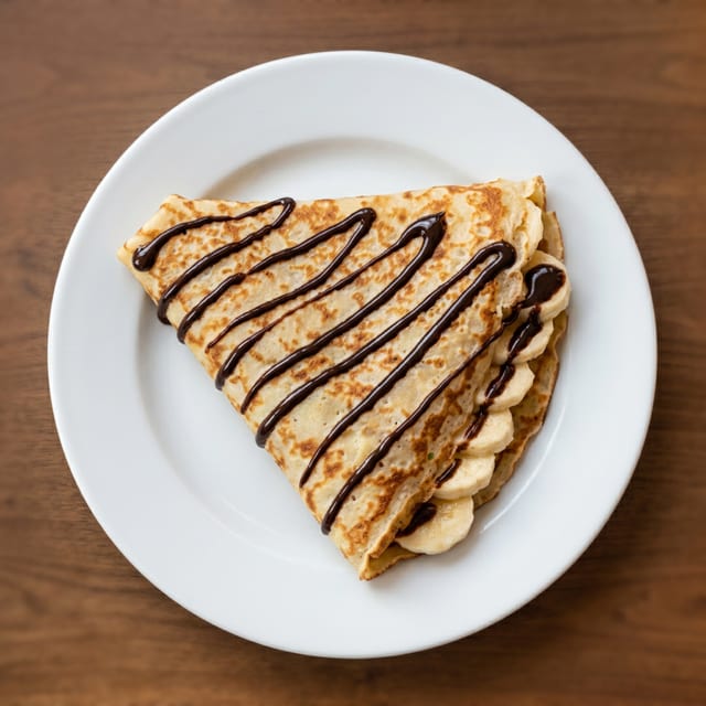Peanut Butter-Bananas Crepe.