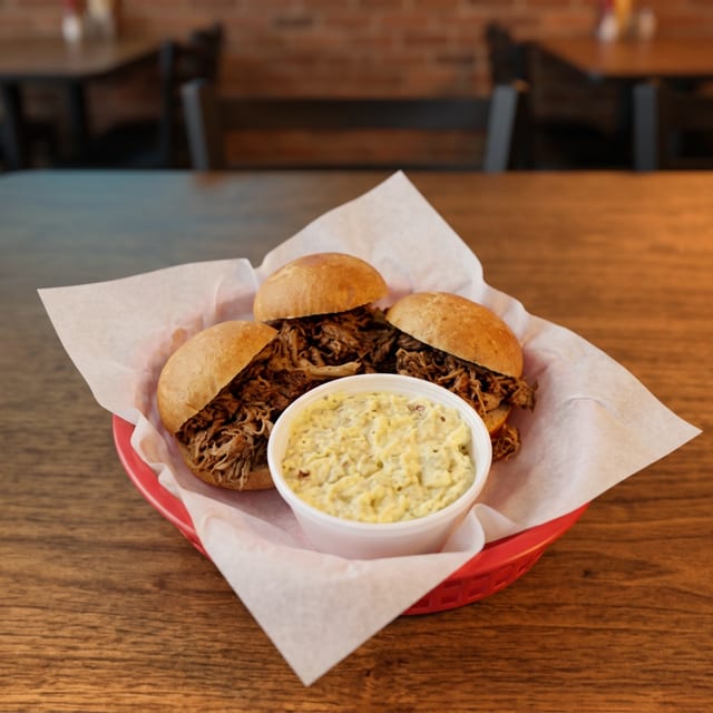 Pulled Pork Slider Combo.