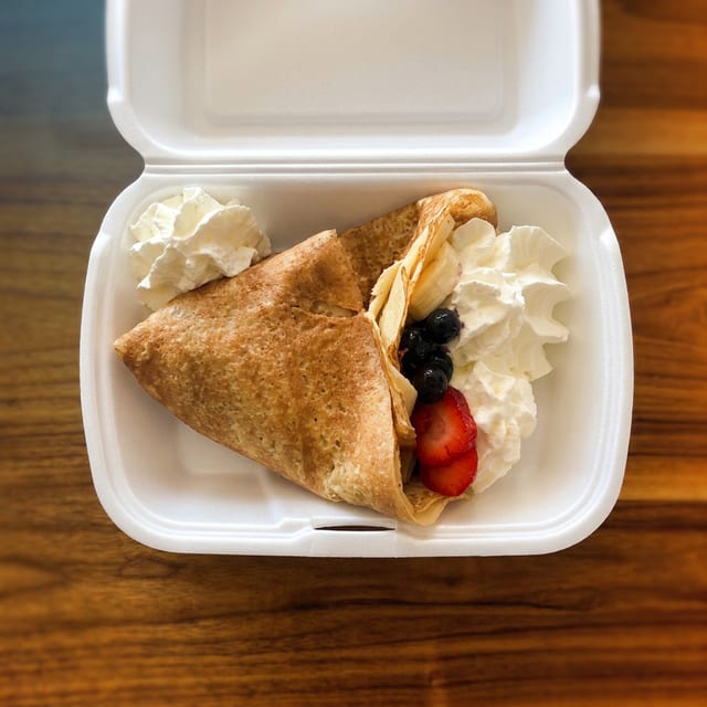 Fruit and Whip Crepe.