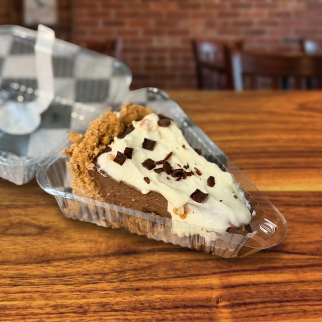 Chocolate Cream Cheese Pie.